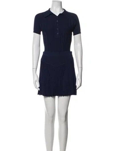 Pre-owned Fleur Du Mal Skirt Set In Blue
