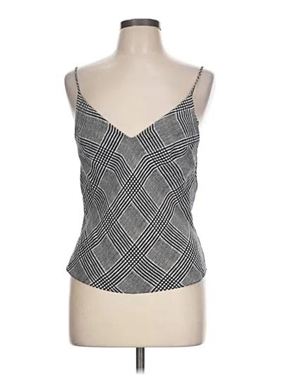 Pre-owned Fleur Du Mal Sleeveless Silk Top Gray Square Neckline Tops