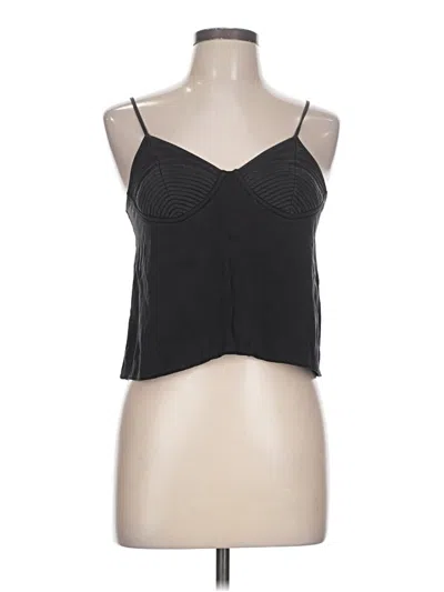 Pre-owned Fleur Du Mal Sleeveless Top Black Sweetheart Neckline Tops