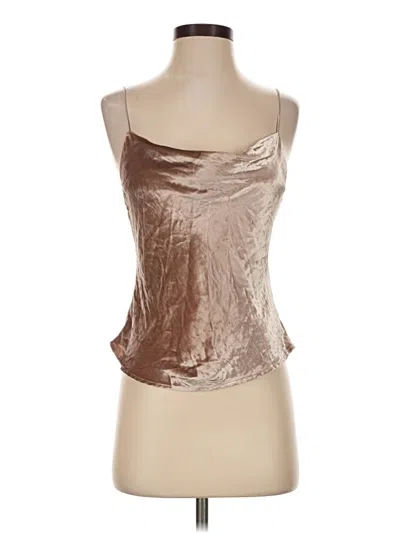 Pre-owned Fleur Du Mal Sleeveless Top Brown Strapless Neckline Tops