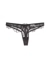 Fleur Du Mal Sophia Lace Thong In Black