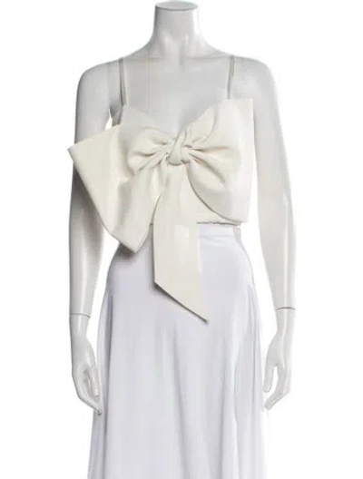 Pre-owned Fleur Du Mal Square Neckline Sleeveless Crop Top In Neutral