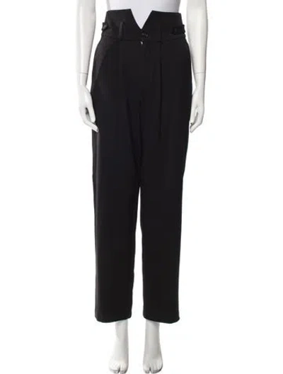 Pre-owned Fleur Du Mal Straight Leg Pants In Black