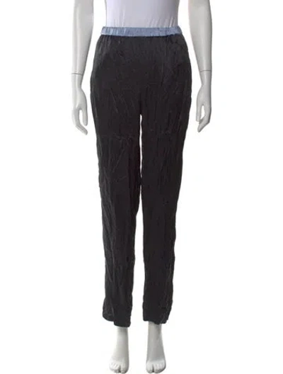Pre-owned Fleur Du Mal Straight Leg Pants In Black