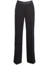 Fleur Du Mal Straight-leg Tux Trousers In Black