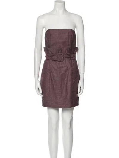 Pre-owned Fleur Du Mal Strapless Mini Dress In Multi