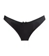 Fleur Du Mal Stretch-silk Luxe Cheeky Briefs In Black