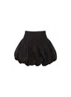 Fleur Du Mal Terry Bubble Skirt In Black