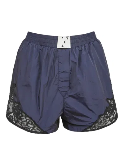 Fleur Du Mal Trackstar Shorts In Blue