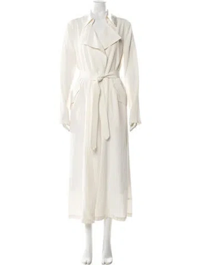 Pre-owned Fleur Du Mal Trench Coat In Neutral