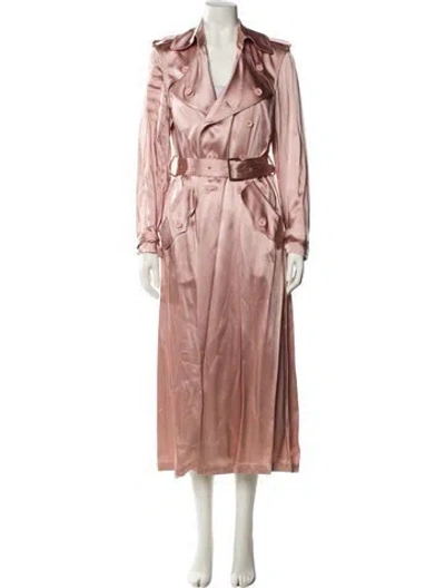 Pre-owned Fleur Du Mal Trench Coat In Pink