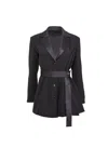 Fleur Du Mal Tux Mini Dress In Black