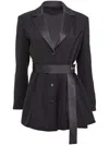 Fleur Du Mal Tux Mini Dress In Black