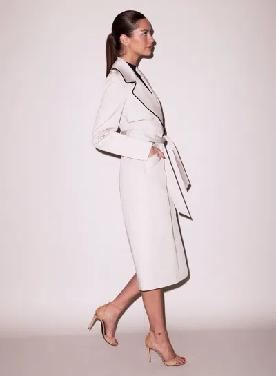 Fleur Du Mal Twill Trench In Biscotti