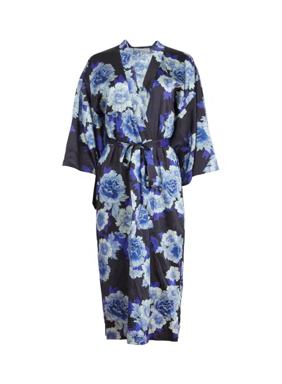 Fleur Du Mal Unisex Silk Kimono In Tokyo Rose