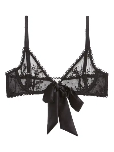 Fleur Du Mal Untie Me Demi Bra In Black