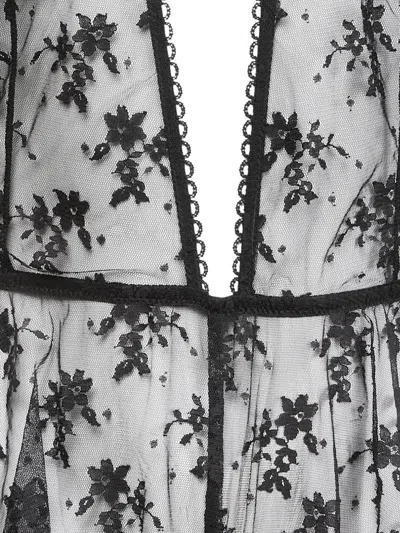 Fleur Du Mal Untie Me Playsuit In Black