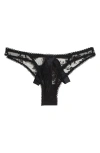 Fleur Du Mal Untie Me Tanga Briefs In Black