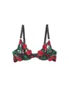 Fleur Du Mal Butterfly Garter In Black