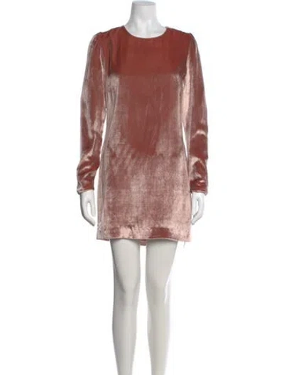 Pre-owned Fleur Du Mal Velvet Mini Dress In Neutral