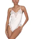 Fleur Du Mal Venus Lace-trim Bodysuit In Ivory