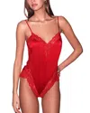 Fleur Du Mal Venus Lace Teddy In Rouge