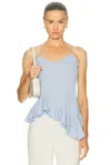 Fleur Du Mal Victoria Top In Blue