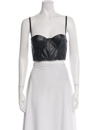 Pre-owned Fleur Du Mal V-neck Sleeveless Crop Top In White