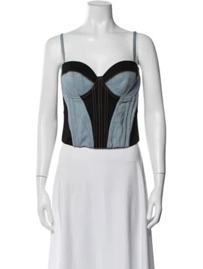 Pre-owned Fleur Du Mal V-neck Sleeveless Top In White