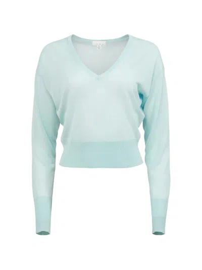 Fleur Du Mal V-neck Top In Green