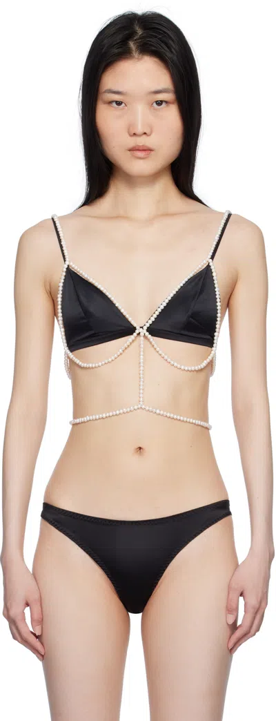Fleur Du Mal White Pearl Body Harness In 0300 Ivory