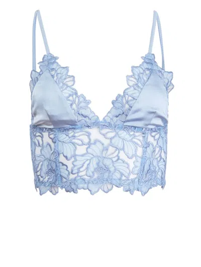 Fleur Du Mal Whitney Bralette In Blue