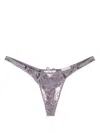 Fleur Du Mal Whitney Lace-overlay Briefs In Purple