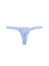 Fleur Du Mal Whitney Embroidery Thong In Horizon