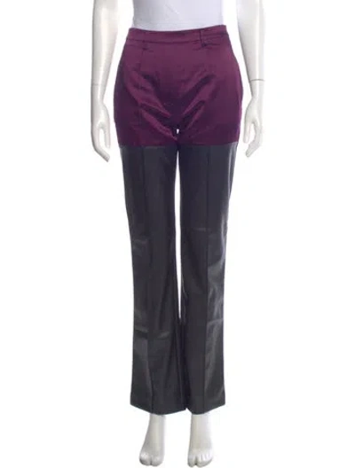 Pre-owned Fleur Du Mal Wide Leg Pants In Black