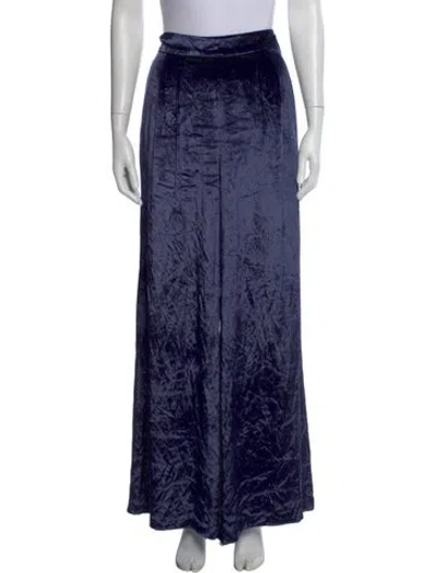 Pre-owned Fleur Du Mal Wide Leg Pants In Blue