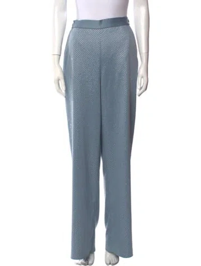 Pre-owned Fleur Du Mal Wide Leg Pants In Blue