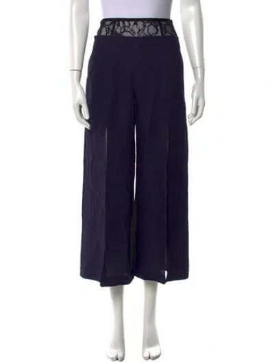 Pre-owned Fleur Du Mal Wide Leg Pants In Blue