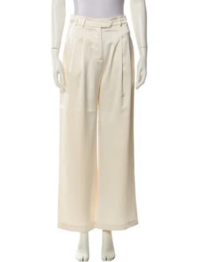 Pre-owned Fleur Du Mal Wide Leg Pants In Neutral