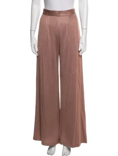 Pre-owned Fleur Du Mal Wide Leg Pants In Neutrals