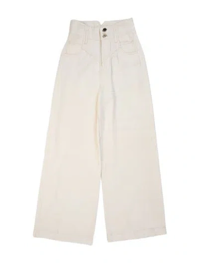 Pre-owned Fleur Du Mal Wide Leg Pants In Neutrals