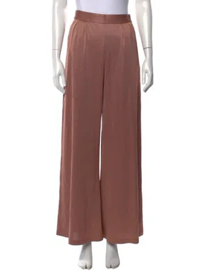 Pre-owned Fleur Du Mal Wide Leg Pants In Pink