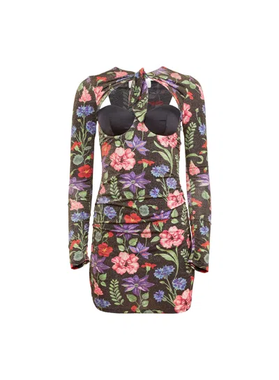 Fleur Du Mal Wildfleur Balconette Dress In Multi