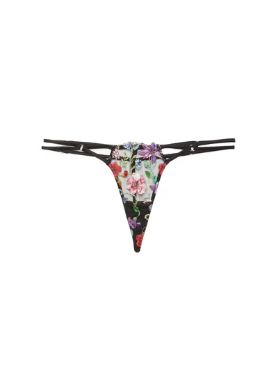 Fleur Du Mal Wildfleur V-string In Multi