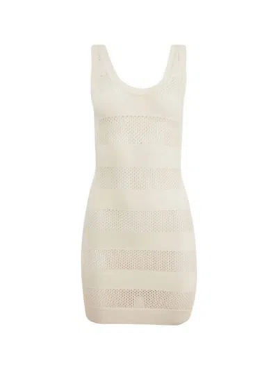 Fleur Du Mal Women's Simone Mini Dress In Off White