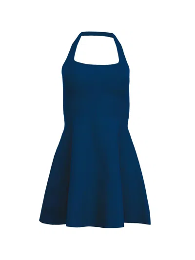 Fleur Du Mal Women's Sofia Fit & Flare Minidress In Blue