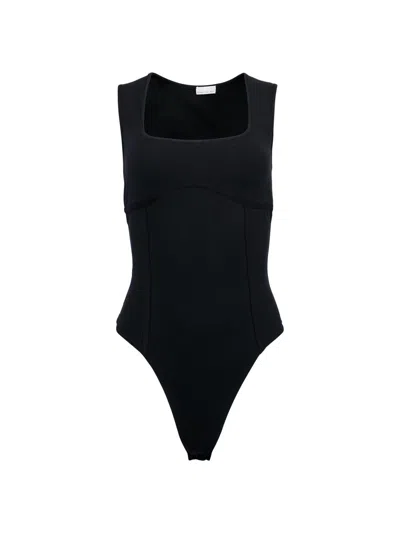 Fleur Du Mal Women's Tank Cotton Bodysuit In Blue