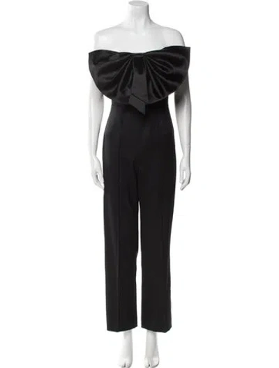 Pre-owned Fleur Du Mal Wool Strapless Jumpsuit In Black