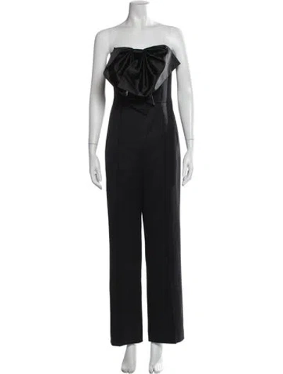 Pre-owned Fleur Du Mal Wool Strapless Jumpsuit In Black
