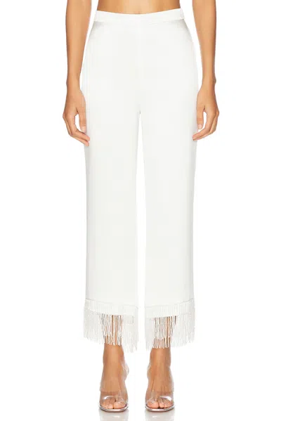 FLEUR DU MAL X GALIA LAHAV BEADED FRINGE SILK PANT